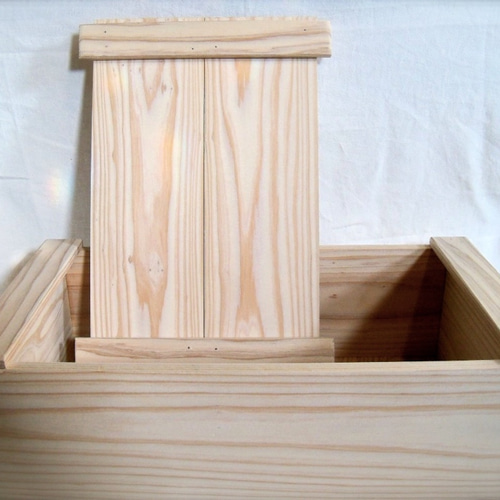 大工道具箱型マルチBOX（杉板）◇実用◇収納◇保存 Cr−03