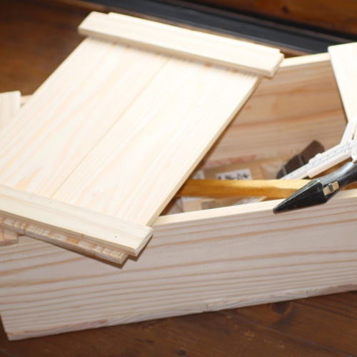 大工道具箱　道具箱　ウッドBOX   収納BOX  木箱　杉　ハンドメイド 頑丈大工道具箱 ウッドBOX 頑丈収納BOX 木箱 ハンドメイド