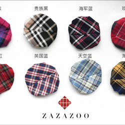 【ZAZAZOO】寵物法式貝雷帽  /畫家帽-貓狗皆宜 第9張的照片