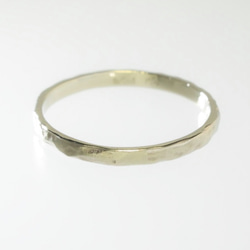 スタッキングリング『岩』 14金ホワイトゴールド 2枚目の画像