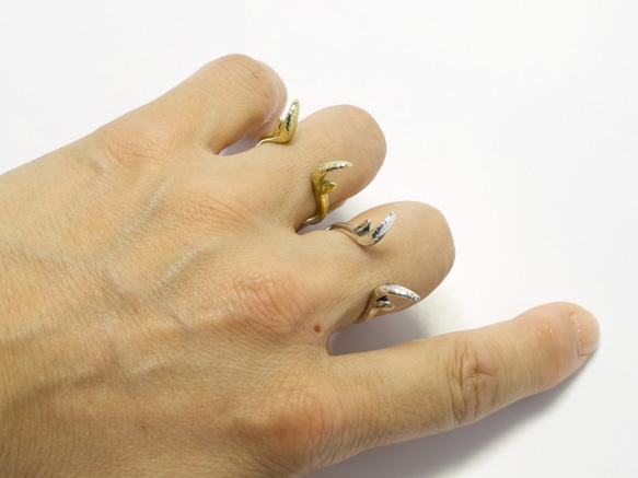 Morph The GOAT シルバー製 ヤギのヌードリング 4枚目の画像