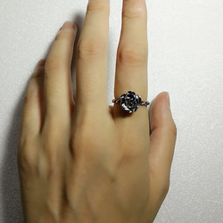 【愛的呢喃】玫瑰戒指 / 純銀戒指 / 麻花戒指 / Sterling Silver Ring / Rose 第4張的照片