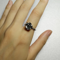 【愛的呢喃】玫瑰戒指 / 純銀戒指 / 麻花戒指 / Sterling Silver Ring / Rose 第5張的照片