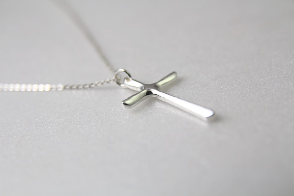 【純粹-小】十字架項鍊 / 純銀項鍊 / Sterling Silver Necklace / Cross 第2張的照片