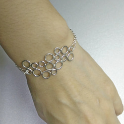 免費刻字【圓】幾何原創 / 純銀手鍊 / Sterling Silver Bracelet / Circle 第5張的照片