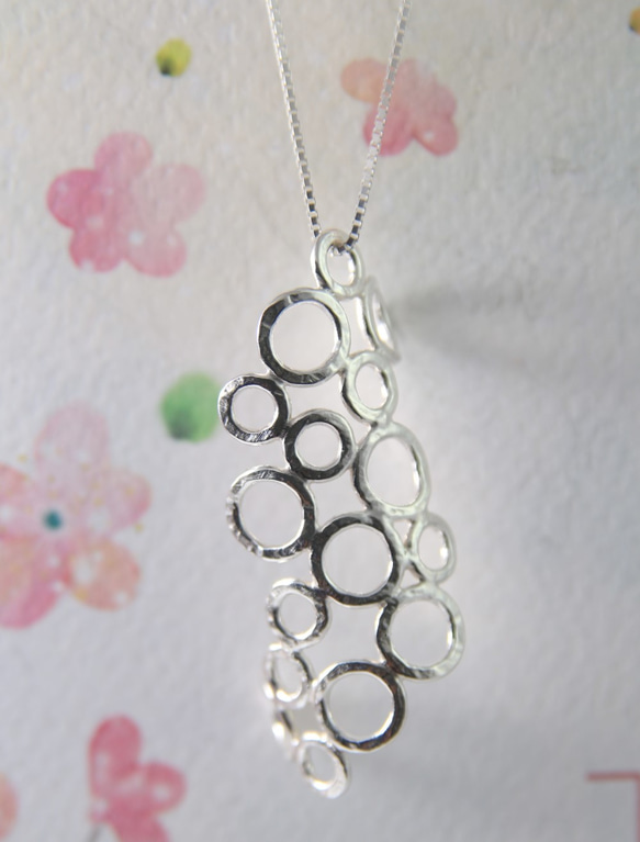 【圓】幾何原創 / 純銀項鍊 / 長鍊 / Sterling Silver Necklace / Circle 第2張的照片