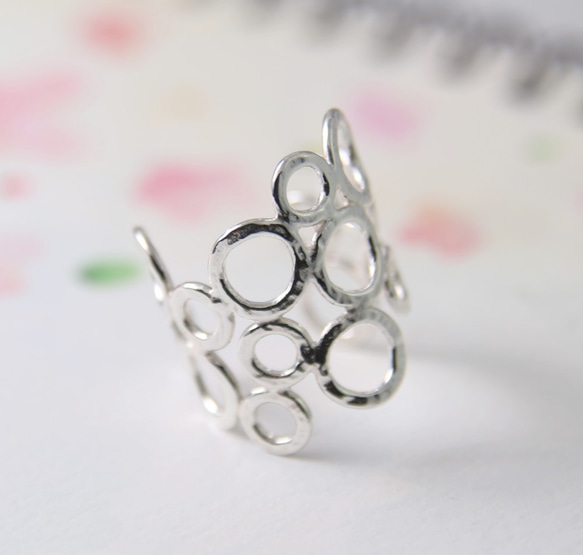 【圓】幾何原創 / 純銀戒指 / 開口戒 / Sterling Silver Ring / Circle 第1張的照片