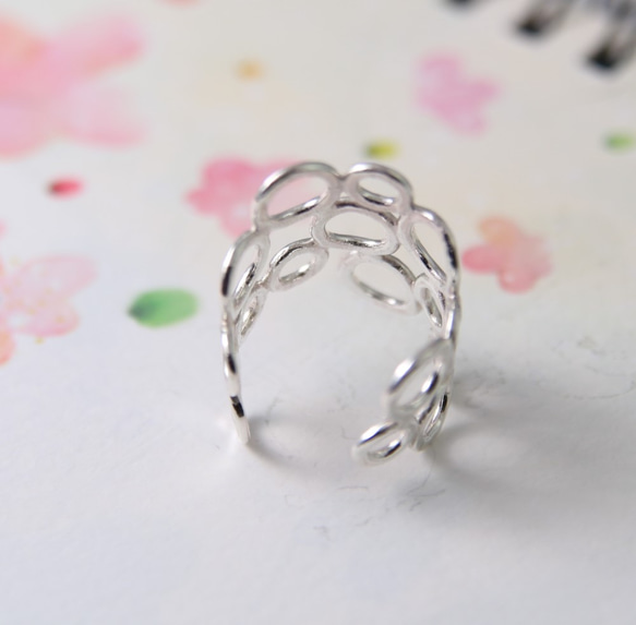 【圓】幾何原創 / 純銀戒指 / 開口戒 / Sterling Silver Ring / Circle 第3張的照片