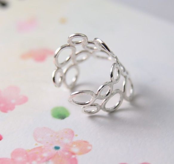 【圓】幾何原創 / 純銀戒指 / 開口戒 / Sterling Silver Ring / Circle 第2張的照片