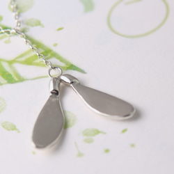 【飛翔】翅果項鍊 / 純銀項鍊 / Sterling Silver Necklace / Maple / Leaf 第2張的照片