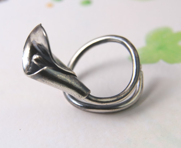 【我的小清新】海芋戒指 / 純銀戒指 / 活動戒圍 / Sterling Silver Calla 第2張的照片