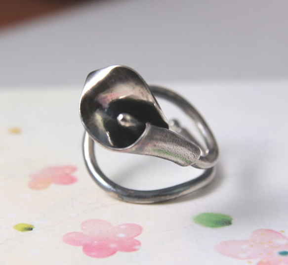 【我的小清新】海芋戒指 / 純銀戒指 / 活動戒圍 / Sterling Silver Calla 第1張的照片