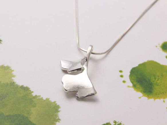 【秋の愛戀】銀杏項鍊 / 純銀項鍊 / Sterling Silver Necklace / Ginkgo Leaf 第1張的照片