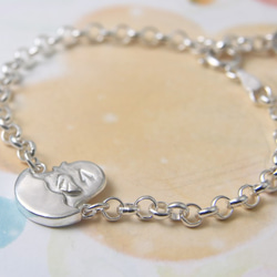 免費刻字【吉利小雞】彌月禮/純銀手鍊/寶寶手鍊/Sterling Silver Bracelet/Baby/Chick 第2張的照片