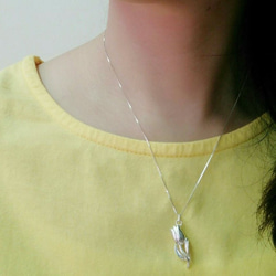 【氣質鬱金香】鬱金香項鍊 / 純銀項鍊 / Sterling Silver Necklace / Tulip 第4張的照片