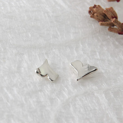 免費改夾式【秋の愛戀】銀杏耳環/不對稱耳環/Sterling Silver Earrings/Ginkgo Leaf 第2張的照片