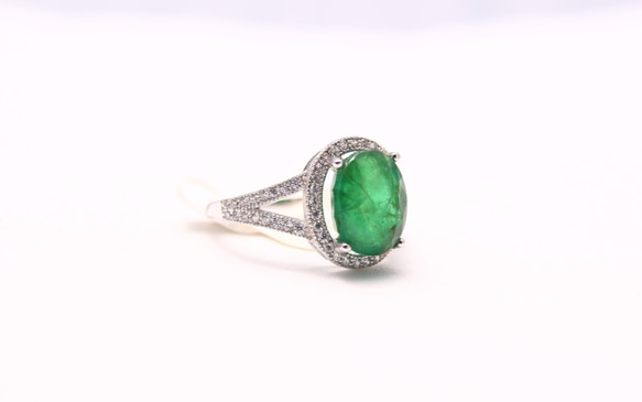 【僅此一枚】天然祖母綠戒指 / Sterling Silver Ring / Emerald Ring / #05 第3張的照片