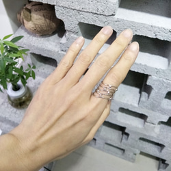 【軌跡】線條與圓/純銀戒指/開口戒/Sterling Silver Ring/Line&Circle/Stars 第4張的照片