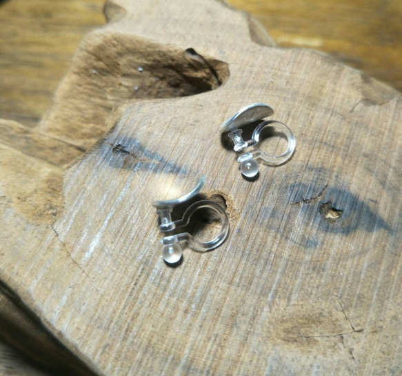免費改夾式【凸面圓形999純銀耳針】極簡風/幾何/Sterling Silver Earrings 第4張的照片