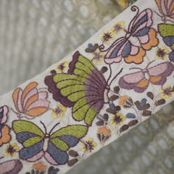 印度刺繡絲帶刀片白寬 80mm(28) 第1張的照片
