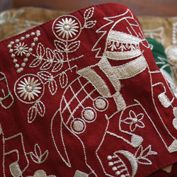 印度刺繡絲帶辮子馬紅寬145mm 50cm 剪裁已售 (11) 第2張的照片