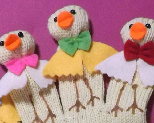 ひよこ手遊びセット（手袋シアター） おもちゃ・人形 知育