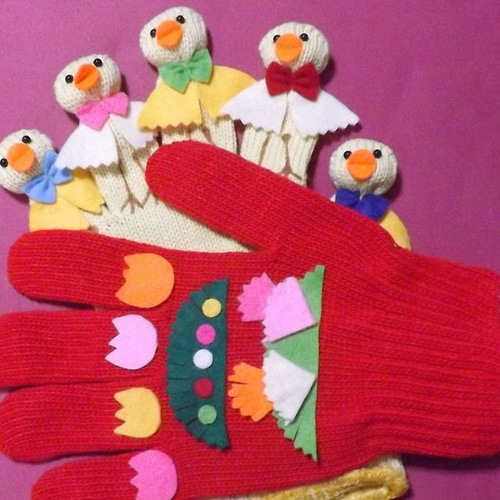 ひよこ手遊びセット（手袋シアター） おもちゃ・人形 知育