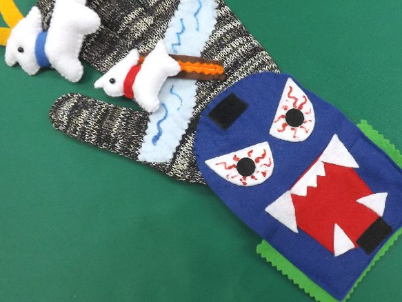激安！特価品 3匹のヤギのガラガラドン（手袋シアター） おもちゃ・人形 知育 クラフト・布製品
