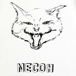 NECOH T-SHIRTS MENS 威嚇猫 2枚目の画像