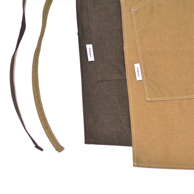 FRENGOワークエプロン / ヴィンテージカーキ キャンバス / Work apron