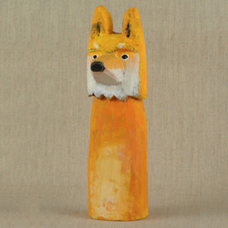 しばいぬ　木彫　シバイヌ／柴犬 2枚目の画像