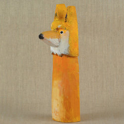 しばいぬ　木彫　シバイヌ／柴犬 3枚目の画像