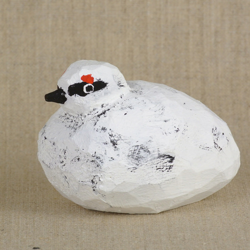 雷鳥　陶器の置物 陶器 鳥 置物 - メルカリ