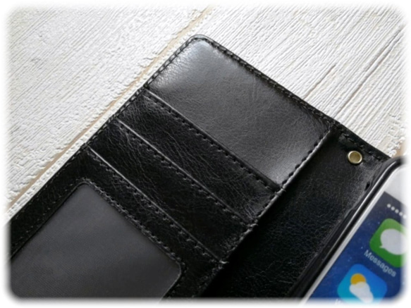 [iPhone/Android 型號] 可選擇首字母 ☆ 筆記本型智能手機保護殼 Xperia Galaxy Aquos 第7張的照片
