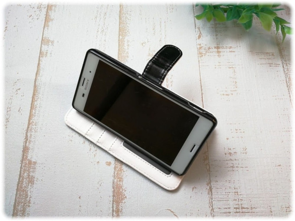 [幾乎適用於所有型號] 白色智慧型手機保護殼/初始魅力 Xperia XZ3 XZ2 XZs 華為 Galaxy 第6張的照片