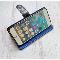 [幾乎所有型號的iPhone Android]可選縮寫/皇家藍/筆記本型機箱Xperia XZ3 第5張的照片