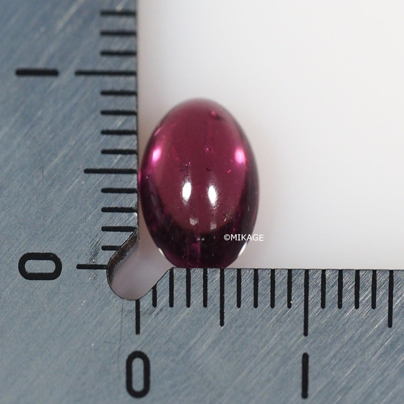 天然石ロードライトガーネットのルースストーン (Rhodolite Garnet Loose Stone) 6枚目の画像