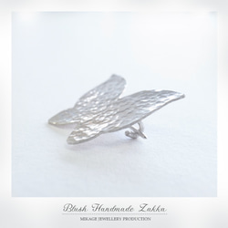 〚 butterfly 〛sv925 simple butterfly brooch 2枚目の画像