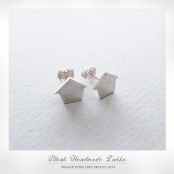 〚 minimalist 〛sv925 minimalist home-sweet-home pierce 4枚目の画像