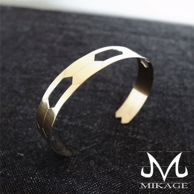 HEX Bangle 1.1：HEX真鍮18kゴールドメッキバングル