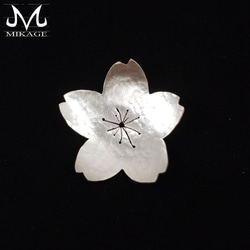 Simply Sakura Brooch：銀９２５桜ブローチ 1枚目の画像