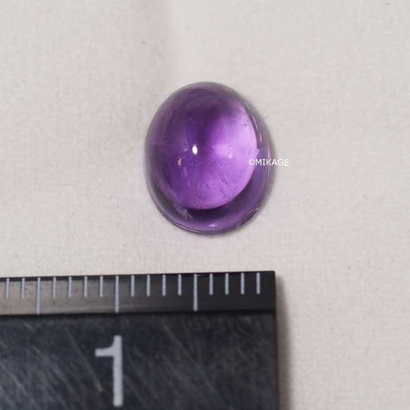 天然石アメジストのルースストーン (Amethyst Loose Stone) 2枚目の画像