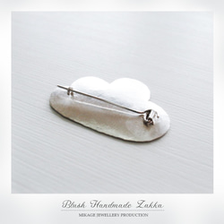 〚 cloud 〛sv925 simple cloud brooch 5枚目の画像