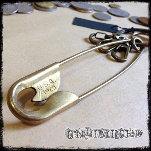 USA1925な安全ピンのキーホルダー キーホルダー mstk 通販 1127527