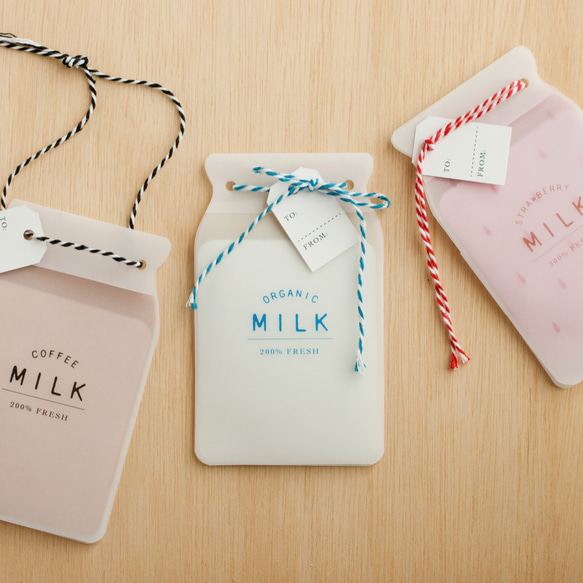 ぽち袋 ミルク３種類詰め合わせセット（GF017-20） 1枚目の画像