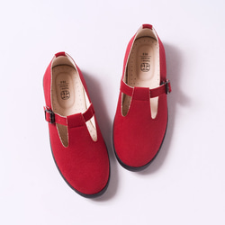【經典日】絨布紅花布鞋 | 須訂購歡迎私訊 第1張的照片