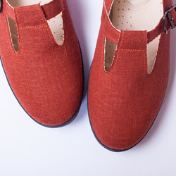 【經典日】赤紅冬日花布鞋 | 須訂購歡迎私訊 第3張的照片