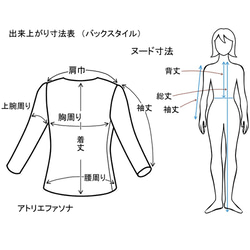 リバティプリントワンピース 12号サイズ YM-1 6枚目の画像