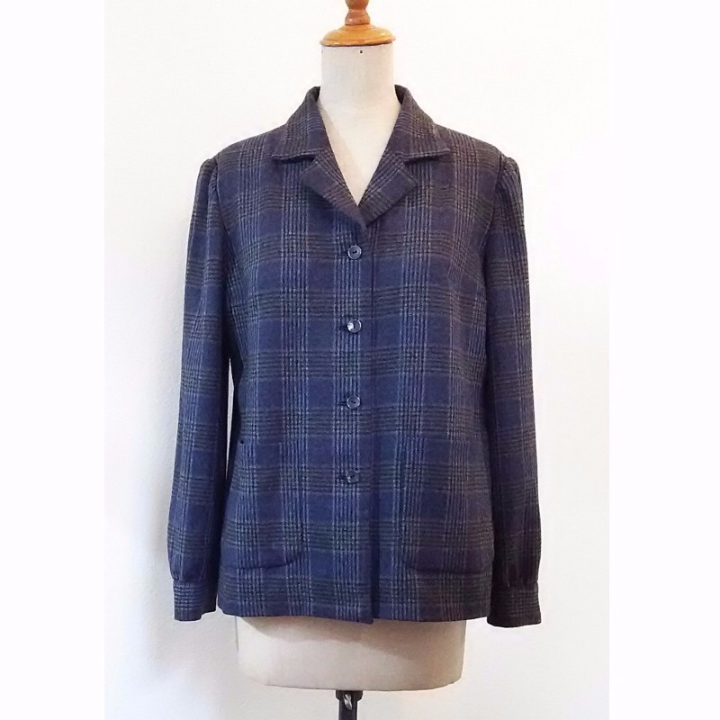 チェックのオーバーブラウス 12号サイズ