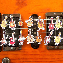 いろいろなギターのフレークシール 5枚目の画像